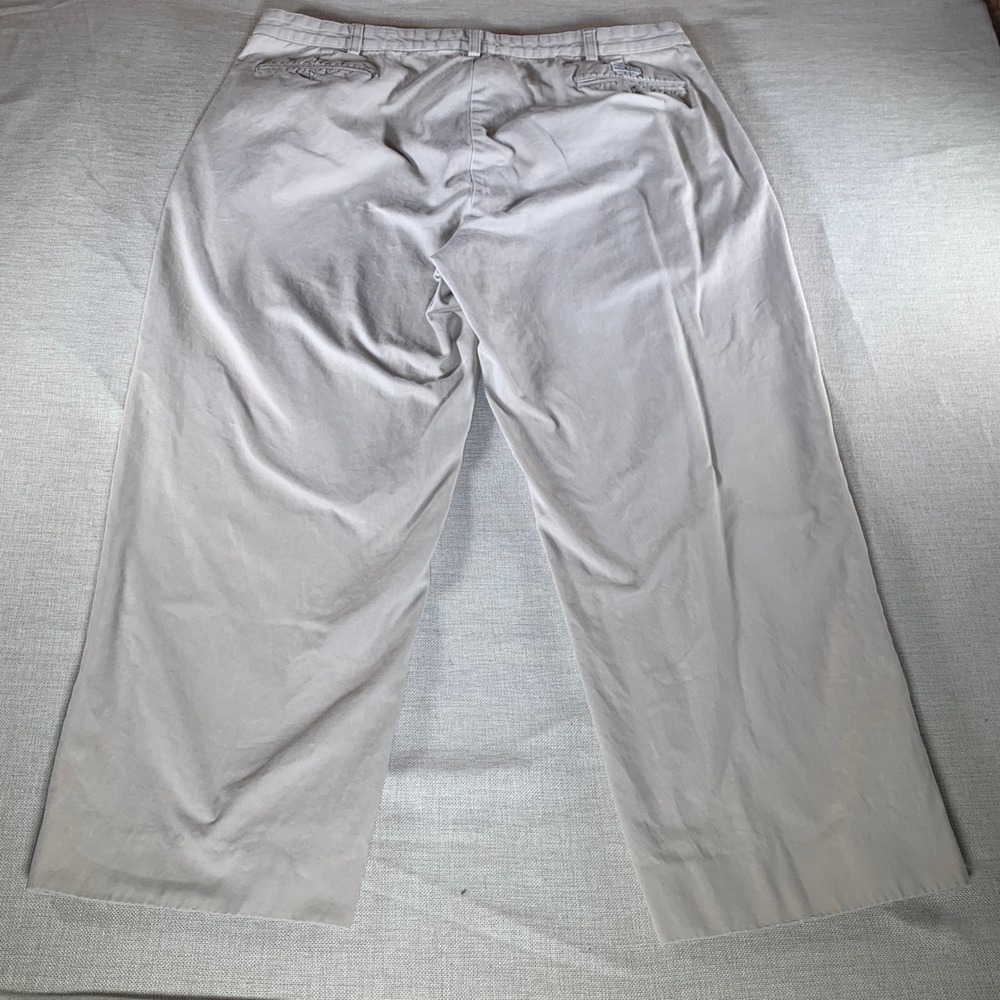 Polo Ralph Lauren Andrew Pant Mens 38x27 Pleated Chino Khaki Tan Cotton Trousers - Picture 3 of 11